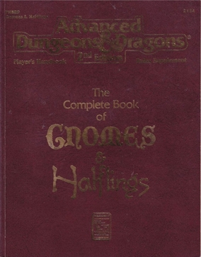 AD&D 2nd Edition - The Complete Book of Gnomes & Halflings - Rollespilsbog (Genbrug)
